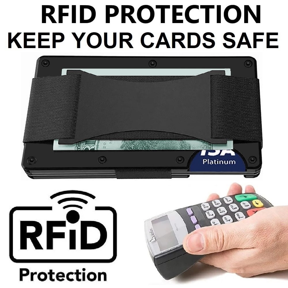 D7 Black RFID Blocking Wallet Strap 1 2