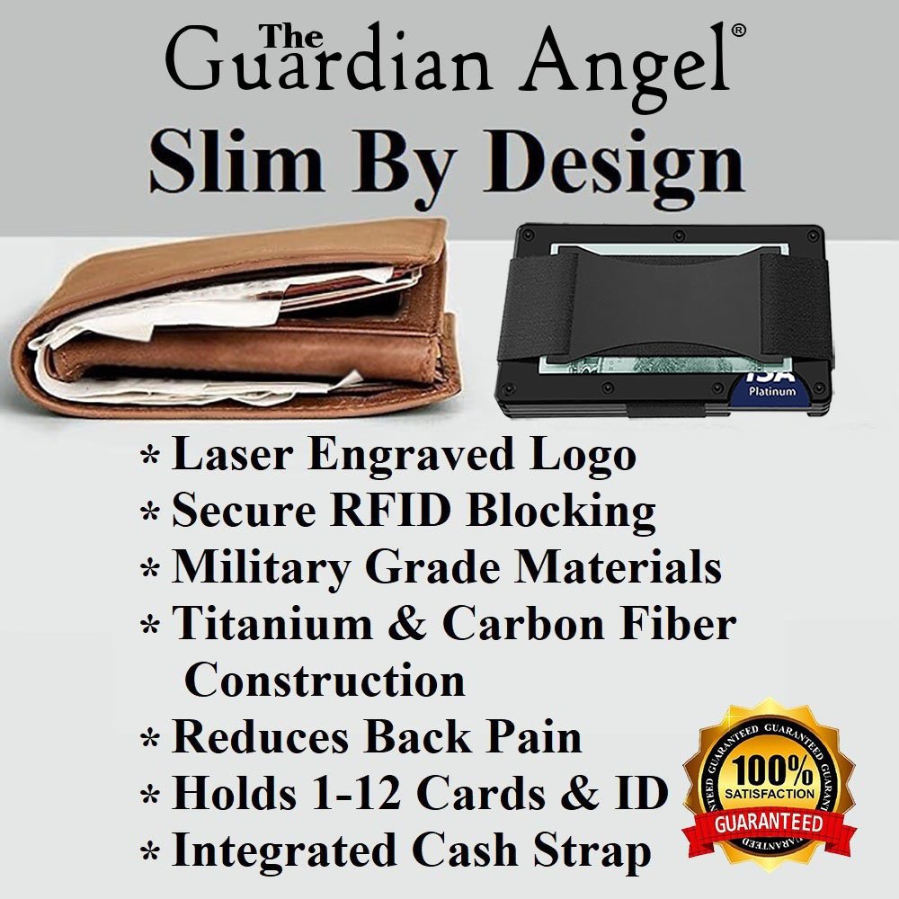 D7 Black RFID Blocking Wallet Strap 3