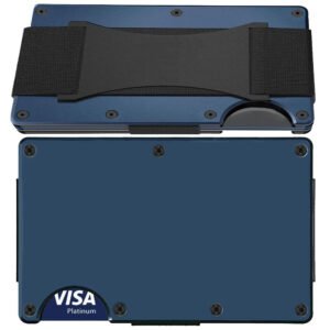 D7 Dark Blue RFID Blocking Wallet Strap 4