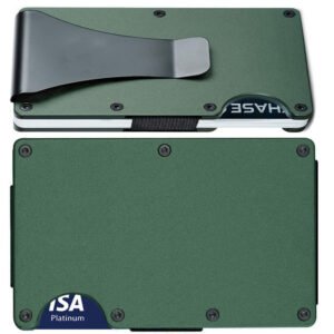 D7 Green RFID Blocking Wallet Clip 1