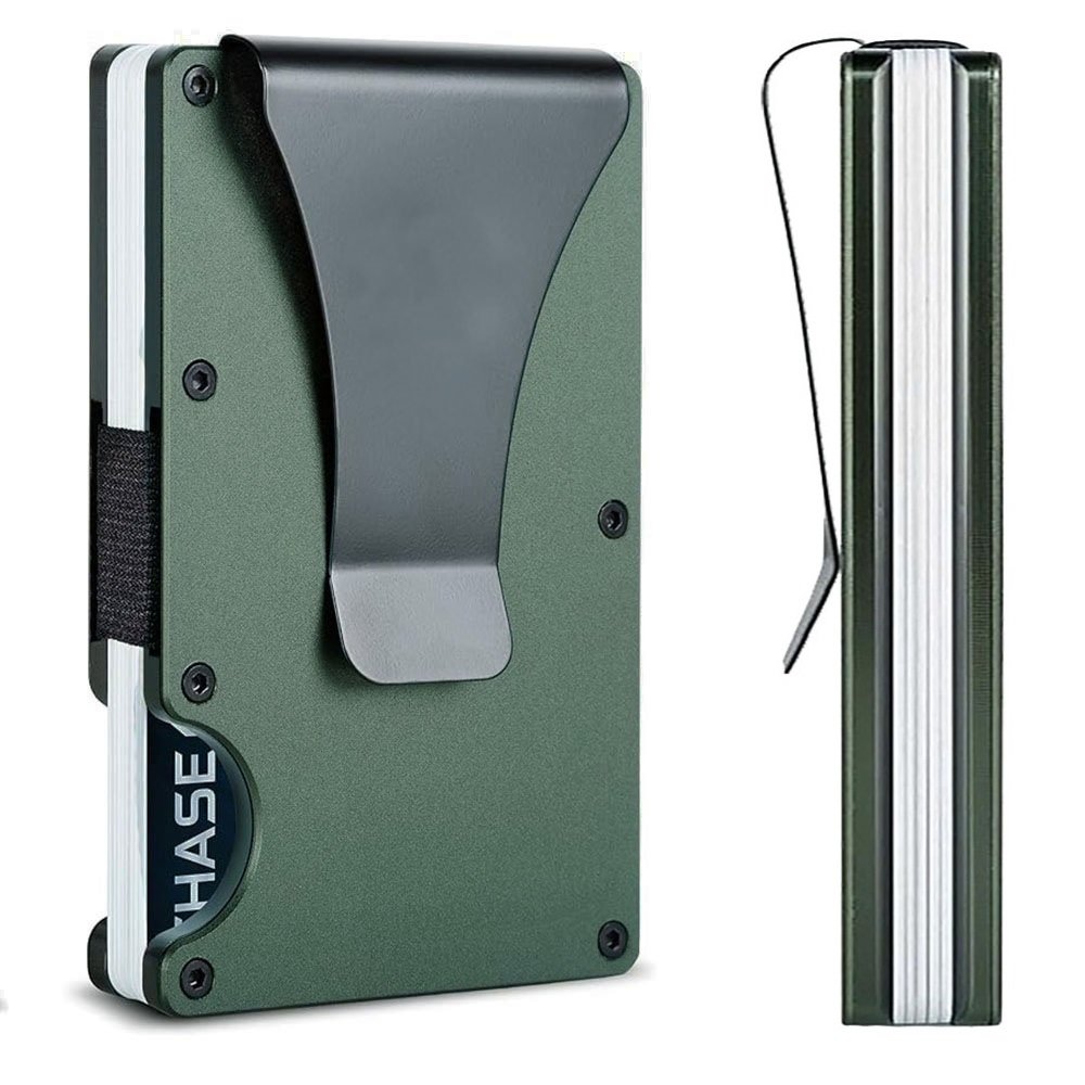 D7 Green RFID Blocking Wallet Clip 6