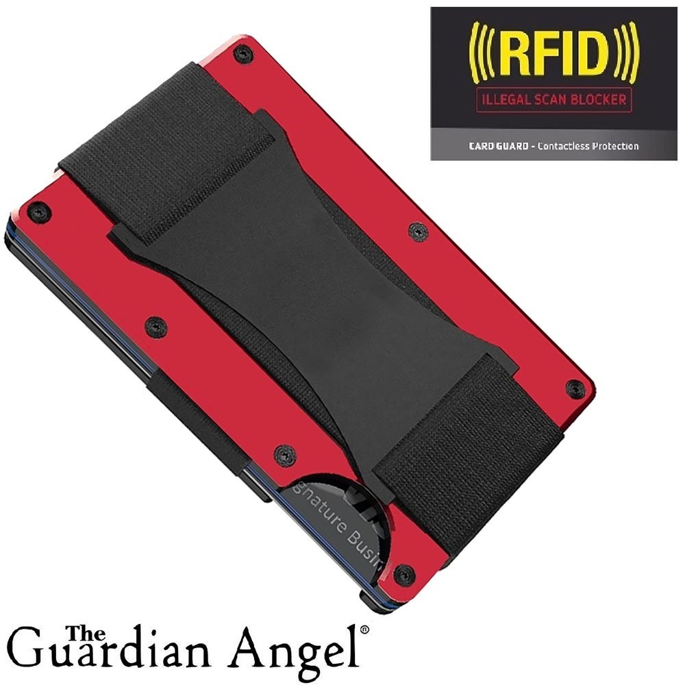 D7 Red RFID Blocking Wallet Strap 8